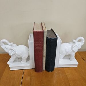 White Elephant Bookends